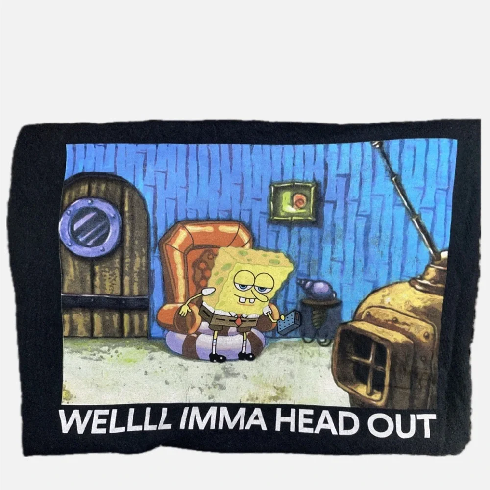 SpongeBob SquarePants Black Tee